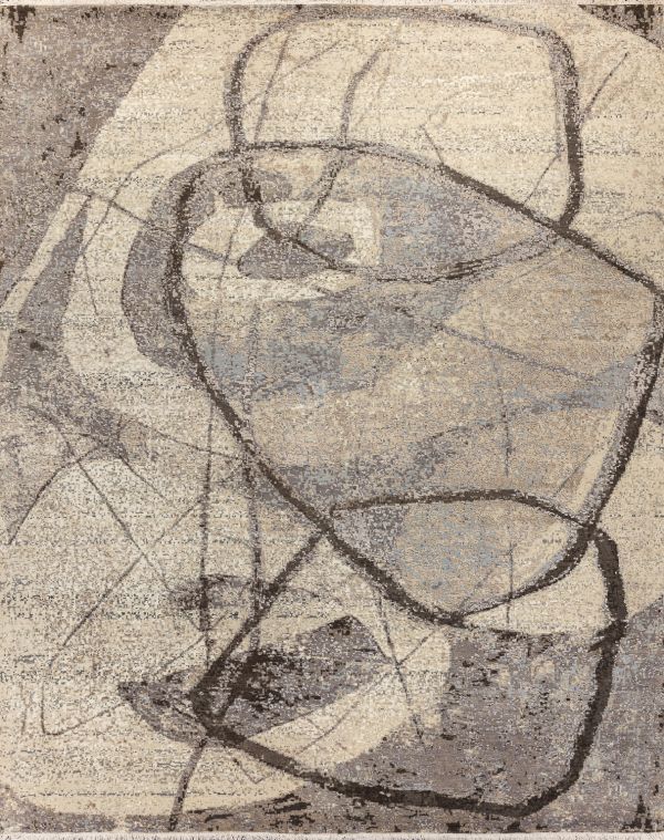 Индийский ковер из шерсти, шёлка и хлопка «HOLLYWOOD ART» CE6101-GREY-CHARCOAL 246 x 303 см Индийский ковер из шерсти, шёлка и хлопка «HOLLYWOOD ART» CE6101-GREY-CHARCOAL 246 x 303 см