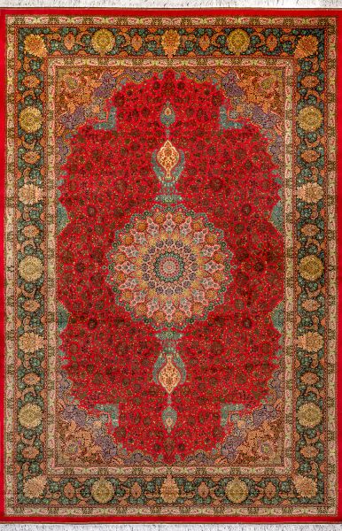 Иранский ковер из шёлка и модала «MASTERPIECE QUM» 005-23-TABRIZ GUCCI 202 x 301 см