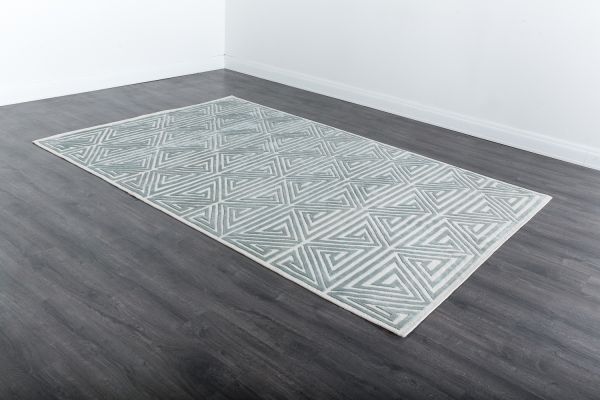 Непальский ковер из шерсти и шёлка «ART DECO RUGS» 147312-35-BLEACH-WHT SM-3 201 x 304 см