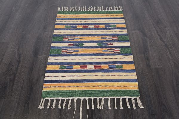 Индийский ковер из хлопка «KILIM COTTON» CT23-MIX 200 x 300 см