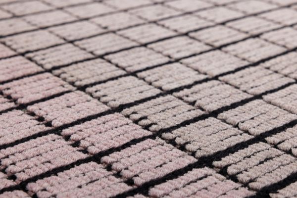 Индийский ковер из эвкалиптового шёлка, шерсти и хлопка «DOVE MODERN» SR44A-LT.PINK 200 x 290 см