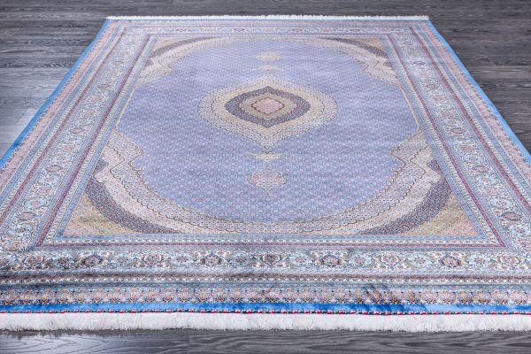 Иранский ковер из шёлка и модала «QUM PERSIAN» 601-BLU 200 x 300 см