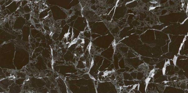 Керамогранит Simbel Pitch 600x1200 черно-серый мрамор