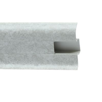 Плинтус ПВХ WINART Арт 859 Мрамор Светлый 58×21×2500мм