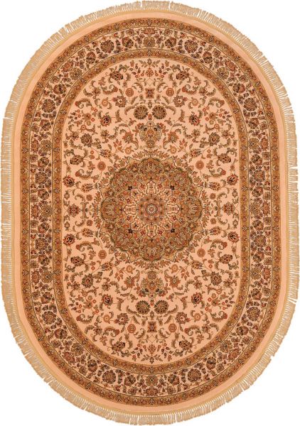 Бельгийский ковер из шерсти «IMPERIAL QUM» 1506-IVR(Oval) 280 x 380 см