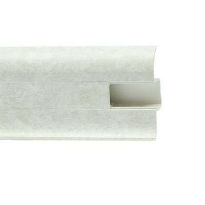 Плинтус ПВХ WINART Арт 860 Белый Кварц 58×21×2500мм
