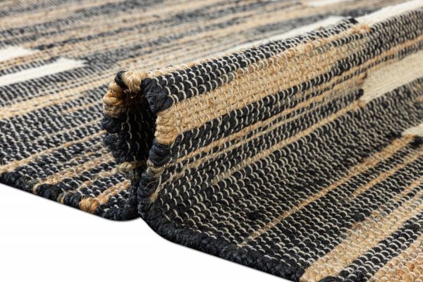 Индийский ковер из джута «JUTE» 1564-N.BLK-WHITE 135 x 200 см Индийский ковер из джута «JUTE» 1564-N.BLK-WHITE 135 x 200 см