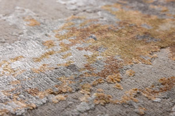 Индийский ковер из арт-шёлка «STORM» FR21407WL-GREY-RUST(Round) 240 x 240 см Индийский ковер из арт-шёлка «STORM» FR21407WL-GREY-RUST(Round) 240 x 240 см