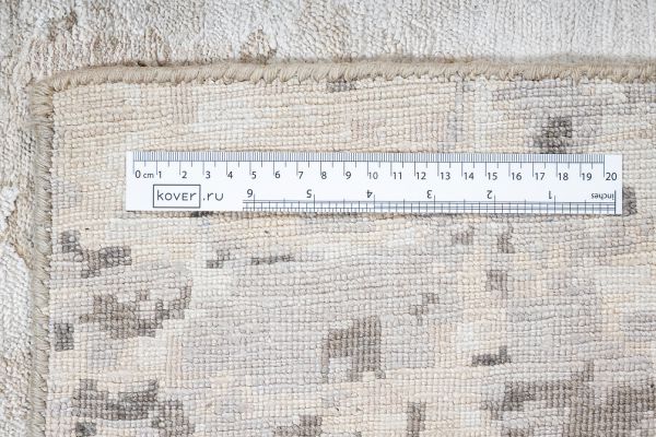 Индийский ковёр из арт-шёлка и арт-шёлка «STORM» FR1217B-GREY