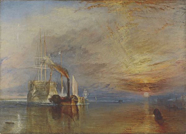 Бельгийский ковер из хлопка «FLANDERS ГОБЕЛЕН» Fighting Temeraire - Turner small lined 100 x 130 см