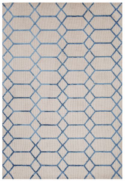 Индийский ковер из вискозы «KOKO RUG» BLU 200 x 290 см