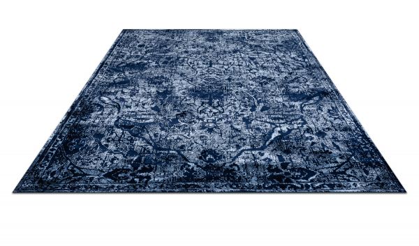 Турецкий ковер из полиэстера «JULIA» 43238A-BLUE-NAVY 200 x 300 см