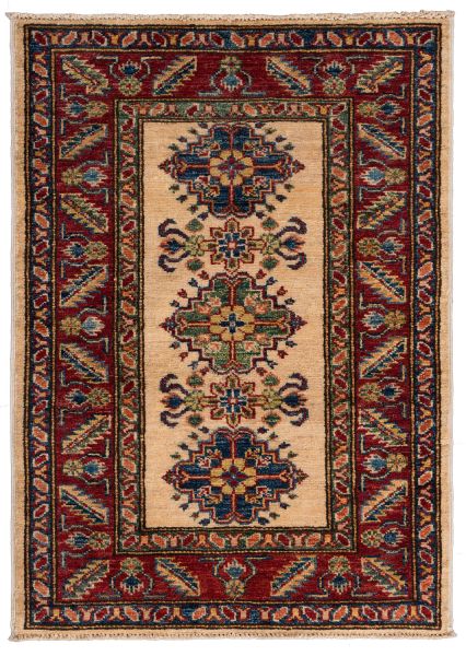 Пакистанский ковёр из шерсти «KAZAK CLASSIC» IVR-RED(65X90) 65 x 90 см