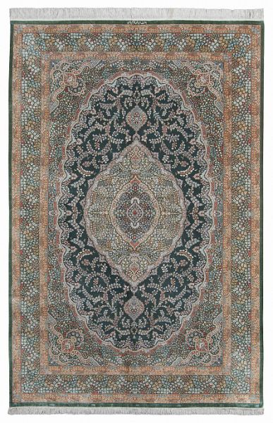 Иранский ковёр из шёлка «QOM» 9-401-IR