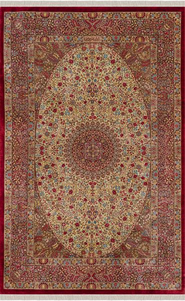 Иранский ковёр из шёлка «QOM» 10-324/S-IR