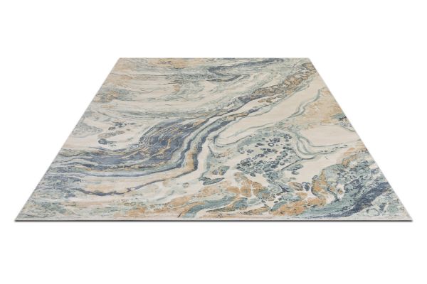 Индийский ковер из арт-шёлка и шерсти «MIST SPECIAL» 2023262-BLUE CORAL 201 x 292 см Индийский ковер из арт-шёлка и шерсти «MIST SPECIAL» 2023262-BLUE CORAL 201 x 292 см