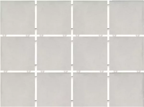 Плитка настенная Амальфи 99x99 серая светлая (полотно 300x400 из 12 частей) 1270