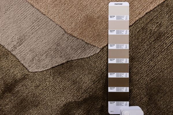 Индийский ковер из шерсти, шёлка и эвкалиптового шёлка «TECTONIC» D2-C4 173 x 240 см