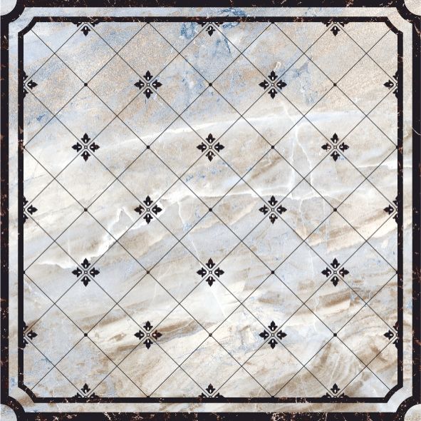 Пьемонт 7  Керамогранит 400*400 (0,16*11*48) Керамин