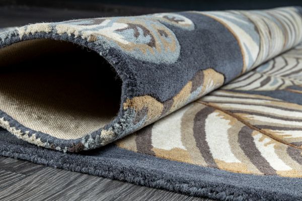 Индийский ковер из шерсти «SANDERSON» Calathea Charcoal 50805 170 x 240 см Индийский ковер из шерсти «SANDERSON» Calathea Charcoal 50805 170 x 240 см