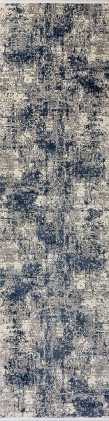 Турецкий ковер из полипропилена и полиэстера «AXEL» 8693-CRE-BLU(Runner) 80 x 300 см