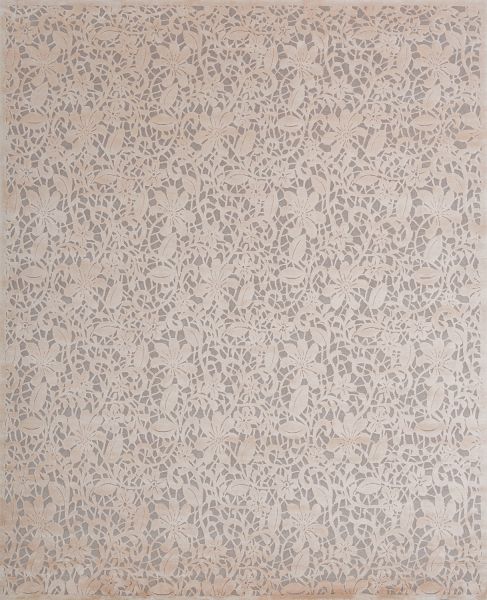 Непальский ковер из шерсти и шёлка «ART COLLECTION» LACE#12-ROS(90396) 250 x 300 см