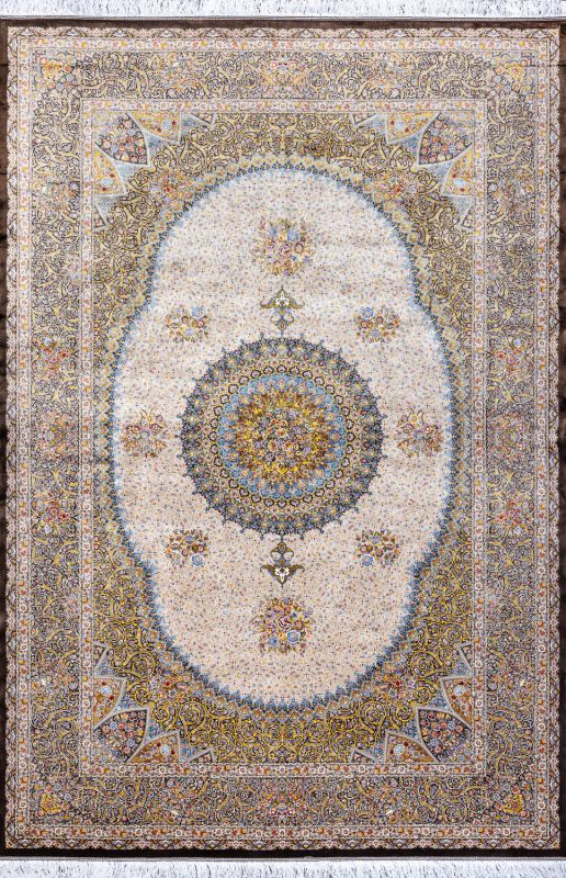 Иранский ковер из шёлка и модала «MASTERPIECE QUM» 002-22-QUM MINA BROWN 301 x 405 см Иранский ковер из шёлка и модала «MASTERPIECE QUM» 002-22-QUM MINA BROWN 301 x 405 см