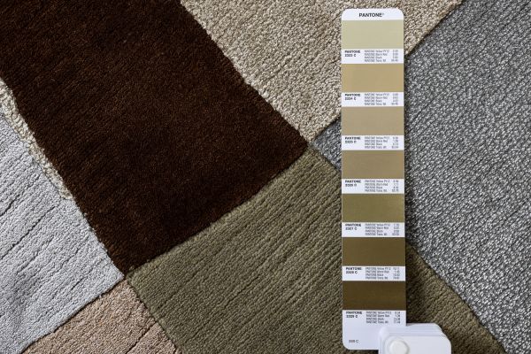 Индийский ковер из шерсти, эвкалиптового шёлка и шёлка «TECTONIC» D6-C3 170 x 240 см