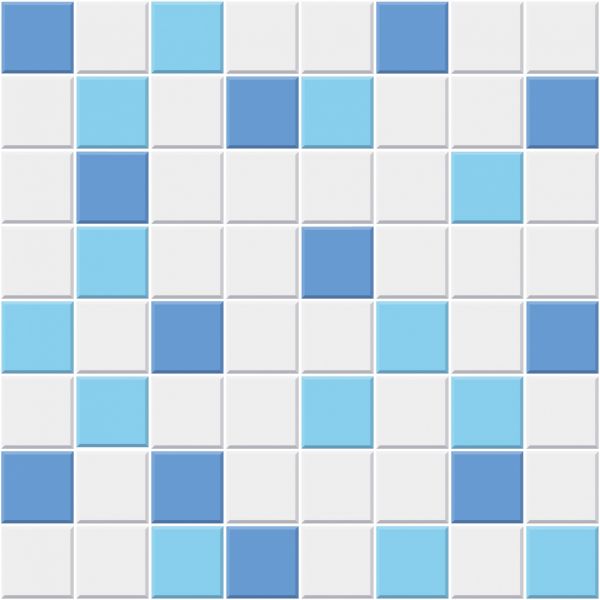 Мозаика Радуга 5 Мозаика 200*200 серо-сине-голубая (1*5) 2020-48