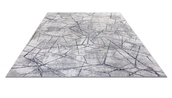 Турецкий ковер из полиэстера «TANGO» AI89A-LGRY 80 x 150 см Турецкий ковер из полиэстера «TANGO» AI89A-LGRY 80 x 150 см