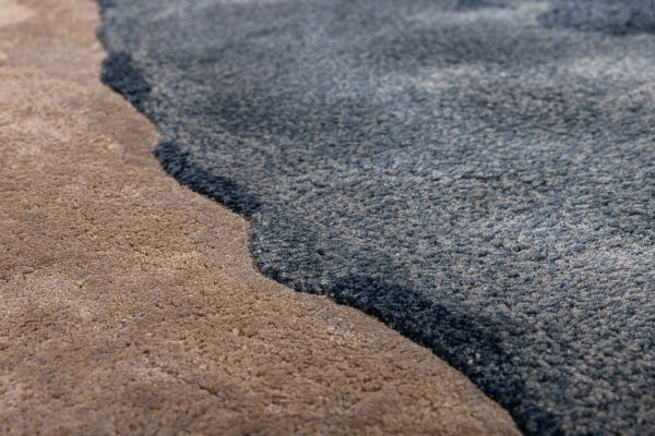 Индийский ковер из эвкалиптового шёлка «VELVET MIRAGE» STONE TAUPE GREY(Round) 250 x 250 см