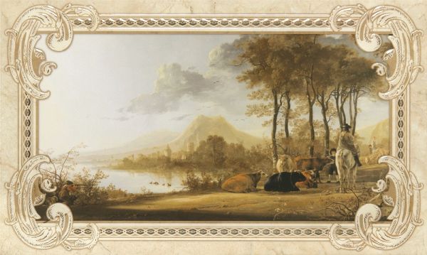 Rotterdam beige decor 01 300*500 (1*6)  Gracia Ceramica