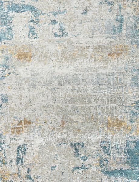 Индийский ковёр из шерсти и шёлка «WEST HOLLYWOOD» GPRD1-GREY-BLUE