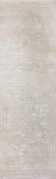 Турецкий ковер из полипропилена и полиэстера «MOON» 6489A-CREAM-L.GREY(Runner) 100 x 300 см