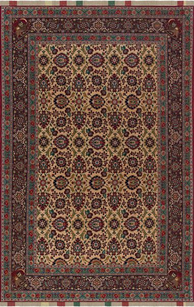 Иранский ковёр из шерсти и шёлка «SENEH» 11-178-IR