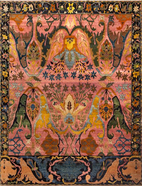 Индийский ковер из шерсти «ZIEGLER VINTAGE» AC228-PINK-MIX(274x356) 274 x 356 см