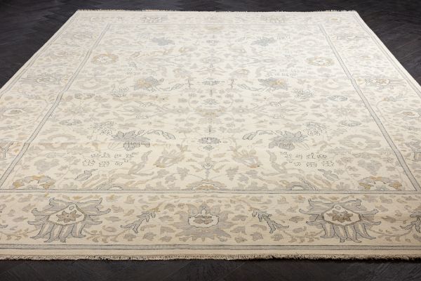 Индийский ковер из шерсти «OUSHAK CLASSIC» PD-3A-BEIGE 297 x 404 см