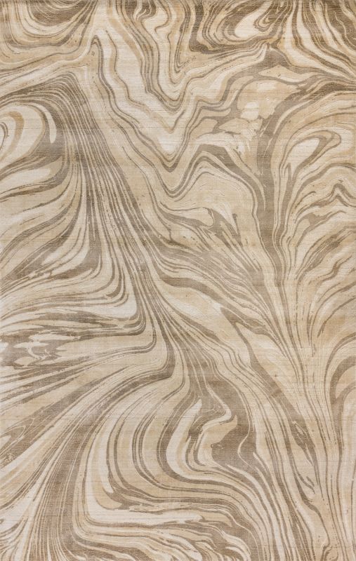 Индийский ковер из арт-шёлка и шерсти «EVEREST» 2023309-TAN 162 x 240 см