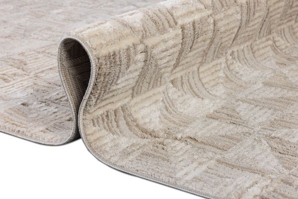 Турецкий ковер из полипропилена и полиэстера «DIOR» 06115B-CRE-BGE 80 x 150 см