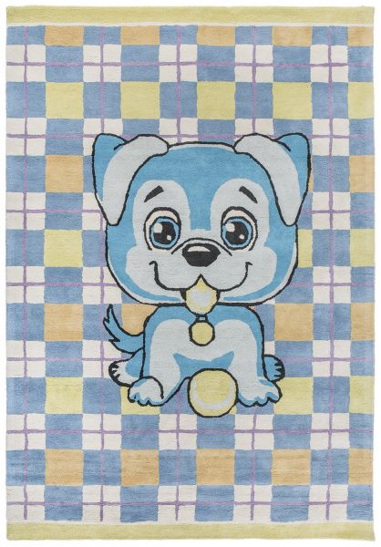 Индийский ковер из хлопка «HAPPY DAY» HX5-0L-BLU-GRN 70 x 140 см