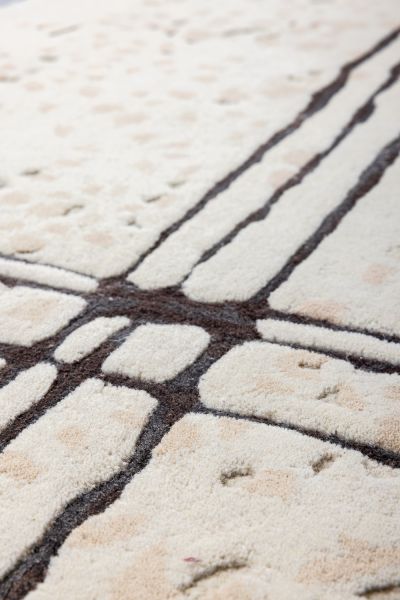 Индийский ковер из шерсти, арт-шёлка и хлопка «Art de Vivre by DETALI» design Irina Popova «ПРО ЛЮБОВЬ» 250 x 300 см