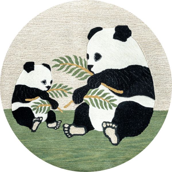 Индийский ковер из шерсти «FAUNA FUN» 156-PANDA(Round) 150 x 150 см