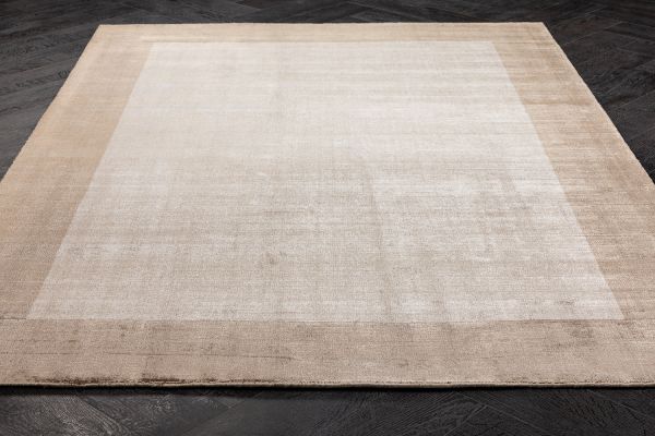 Индийский ковер из арт-шёлка «BLADE BORDER RUG» SAND-BGE 160 x 230 см