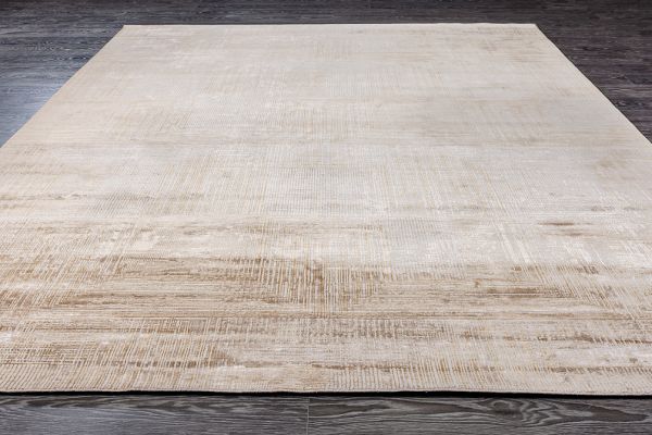 Индийский ковёр из шерсти и бамбукового шёлка «CHAOS THEORY» ESK472-IVR-HON