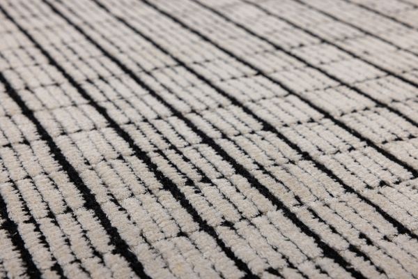 Индийский ковер из эвкалиптового шёлка, хлопка и шерсти «DOVE MODERN» SR54-IV.BLK 250 x 350 см Индийский ковер из эвкалиптового шёлка, хлопка и шерсти «DOVE MODERN» SR54-IV.BLK 250 x 350 см