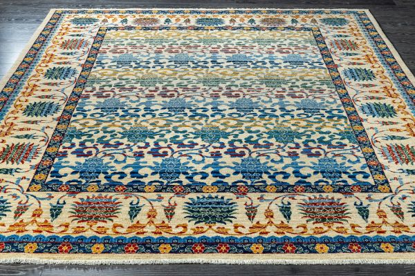 Пакистанский ковёр из шерсти «SUZANI A/B 10/10» 873IVY-RED 245 x 308 см