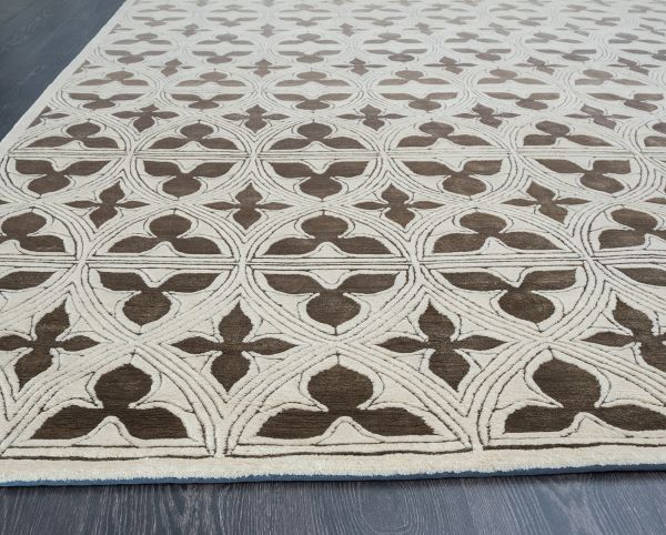 Непальский ковер из шерсти и шёлка «ART DECO RUGS» GOTHIC#1-GR(90415) 250 x 300 см