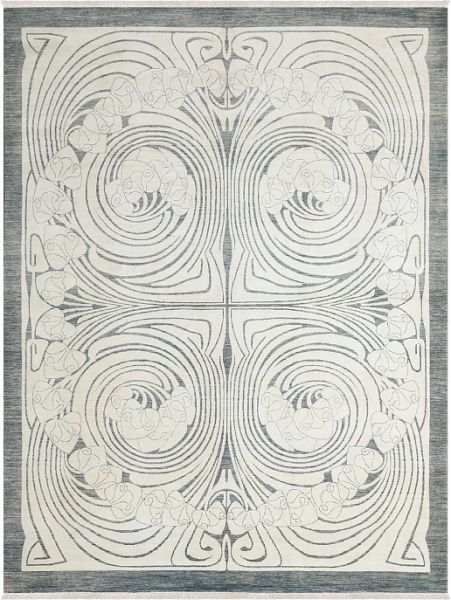 Пакистанский ковёр из шерсти «LIBERTY A/B 10/10» 931-SIL-IVY
