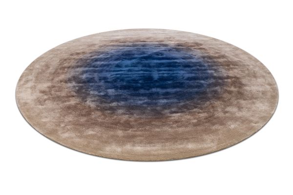 Индийский ковер из эвкалиптового шёлка «VELVET MIRAGE» DEGRADEE SAPPHIRE(Round) 250 x 250 см Индийский ковер из эвкалиптового шёлка «VELVET MIRAGE» DEGRADEE SAPPHIRE(Round) 250 x 250 см