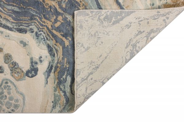 Индийский ковер из арт-шёлка и шерсти «MIST SPECIAL» 2023262-BLUE CORAL 201 x 292 см Индийский ковер из арт-шёлка и шерсти «MIST SPECIAL» 2023262-BLUE CORAL 201 x 292 см